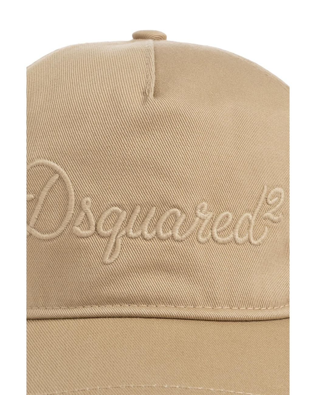 DSquared² Natural Logo-Embroidered Baseball Cap