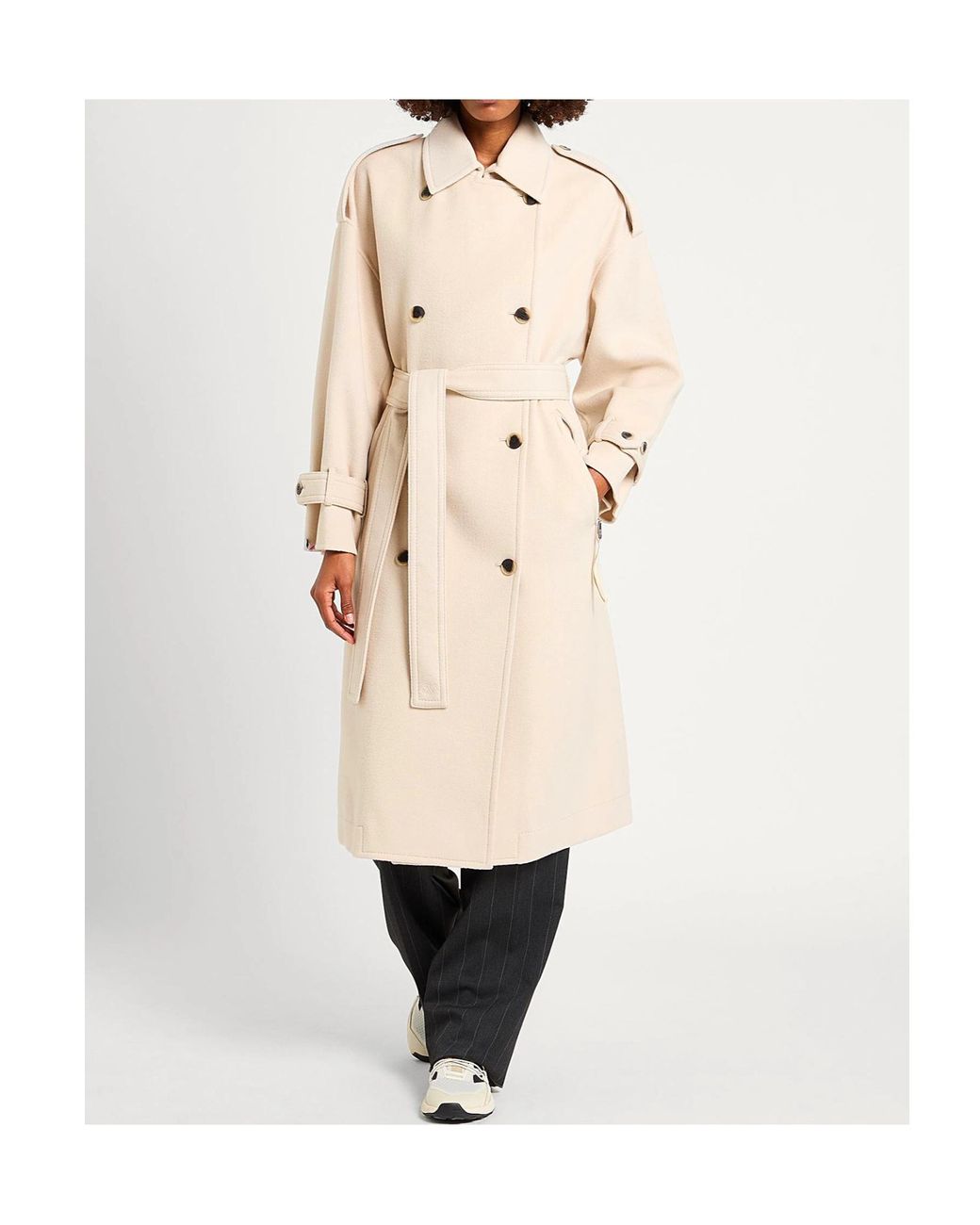 MAX&Co. Natural Long-Sleeved Coat