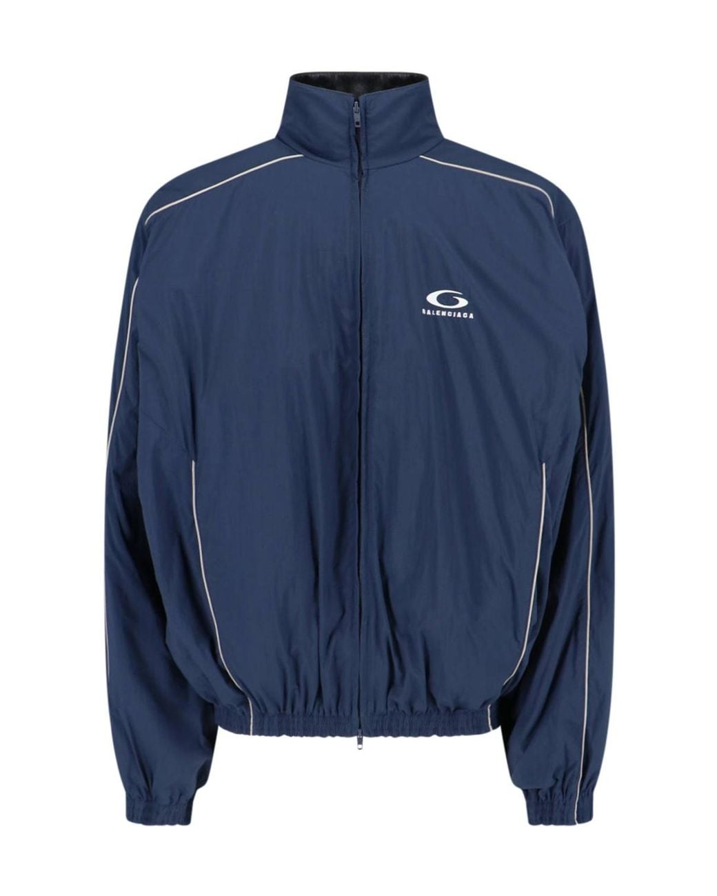 Balenciaga Blue Reversible Zip-Up Jacket for men