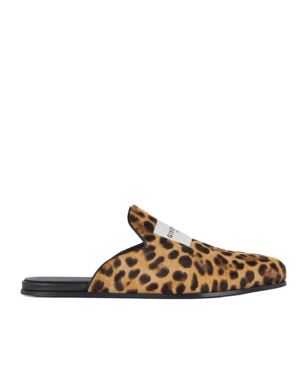 Givenchy Brown Leopard Printed Flat Mules