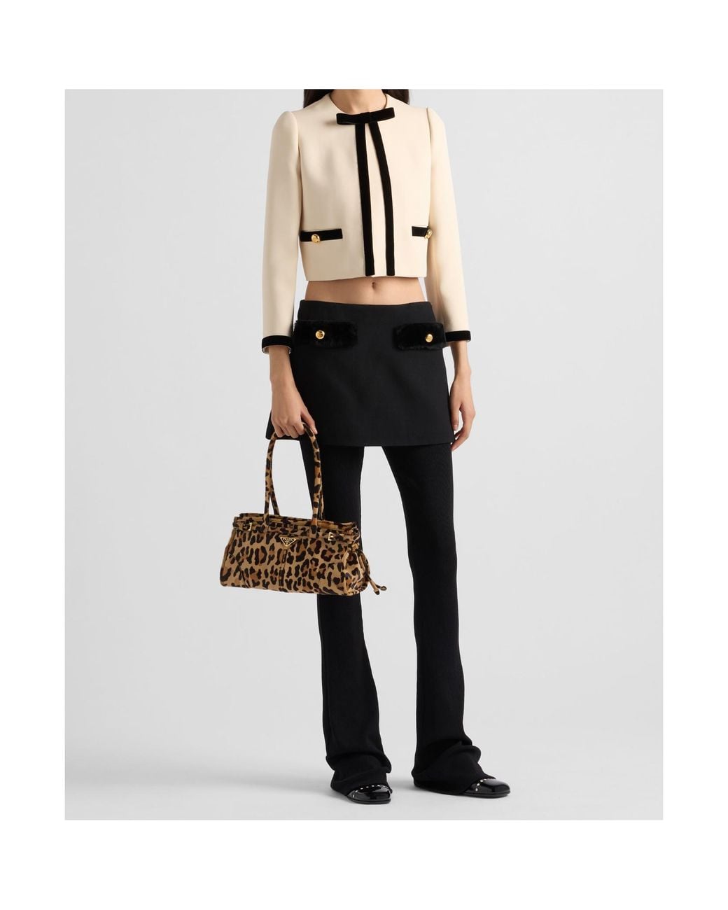 Prada Natural Single-Breasted Jacket