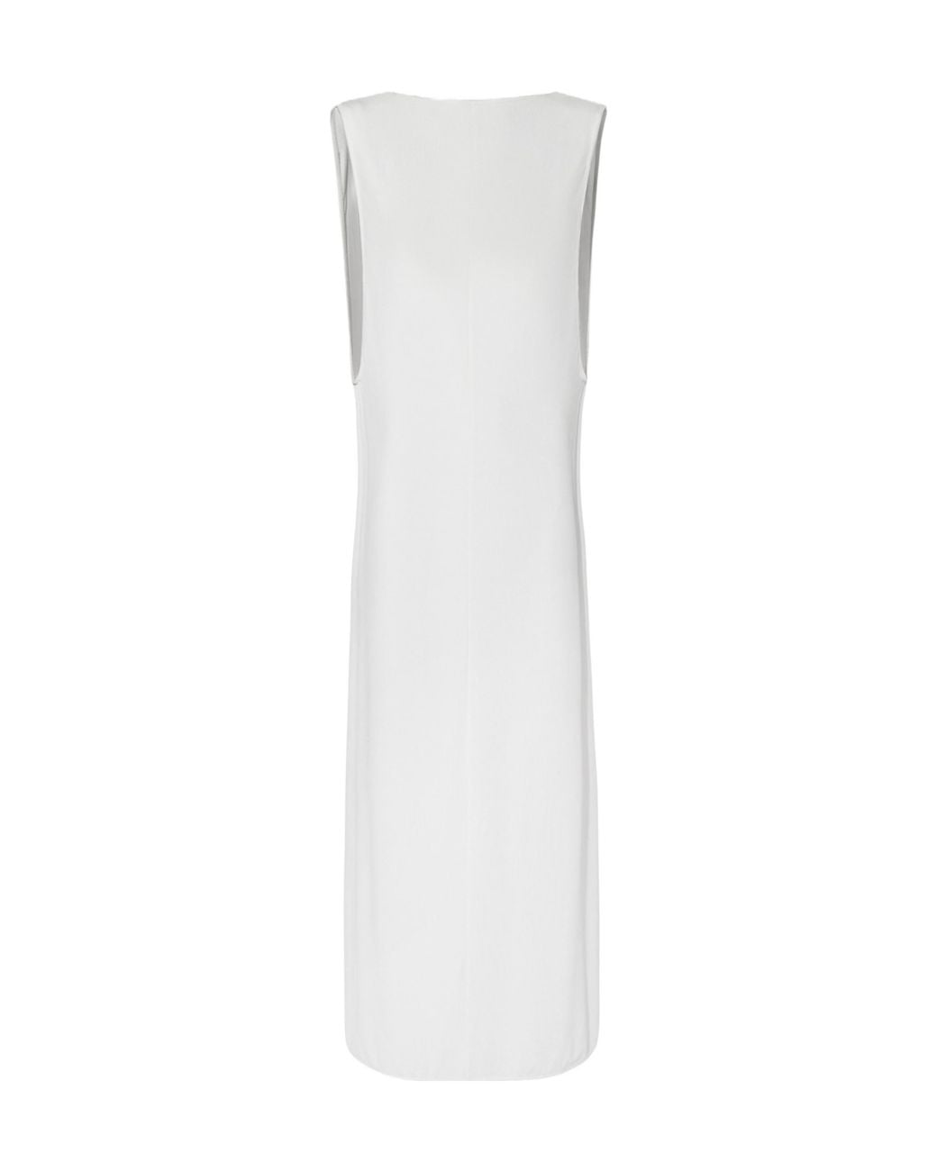 Jacquemus White Le Robe Capa High Neck Maxi Dress