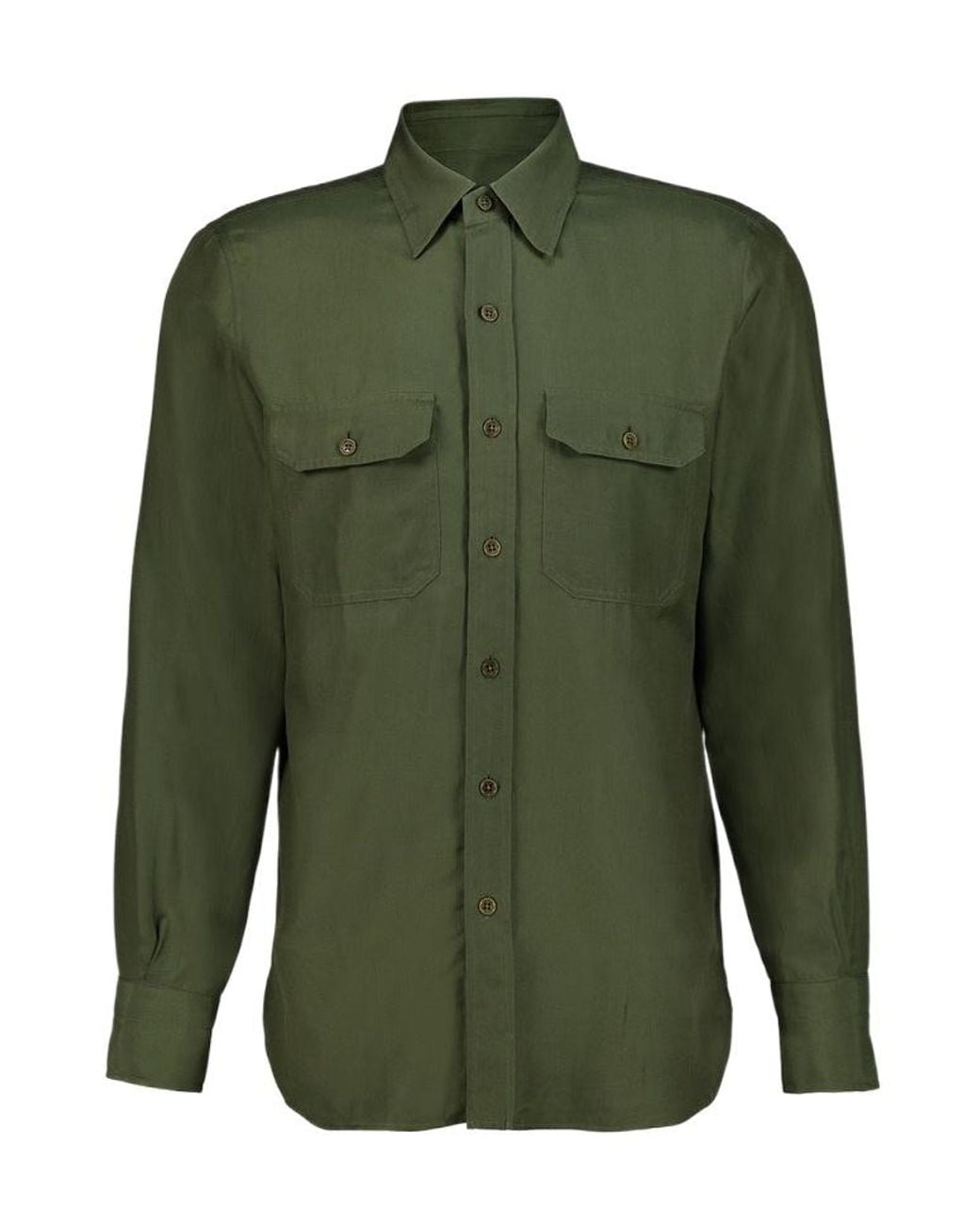 Tom Ford Green Long-Sleeved Shirt for men