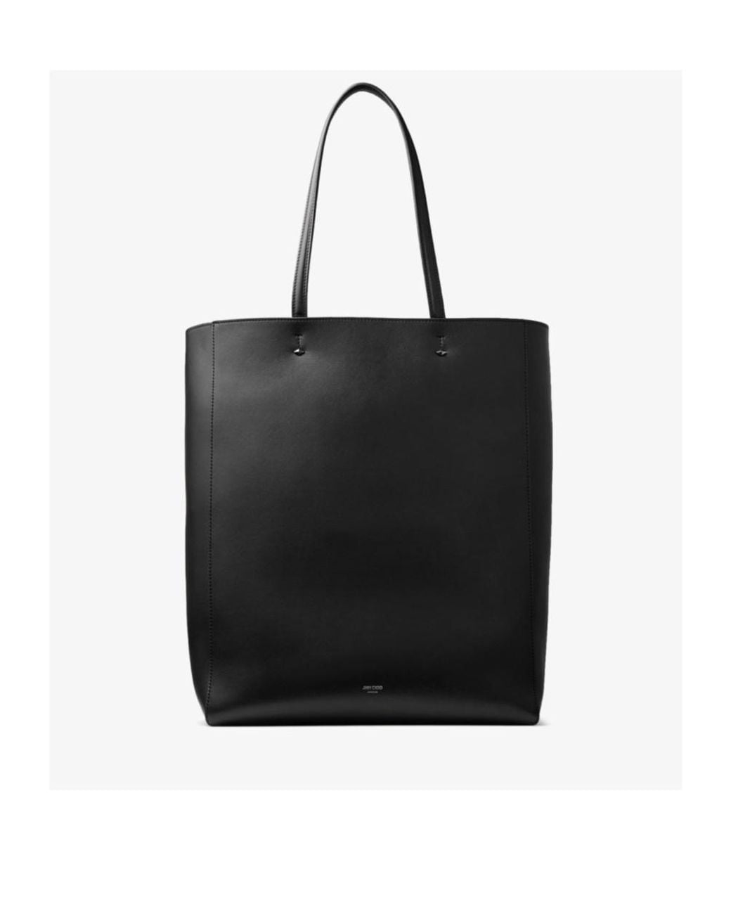 Jimmy Choo Black Logo Embossed Top Handle Tote Bag for men