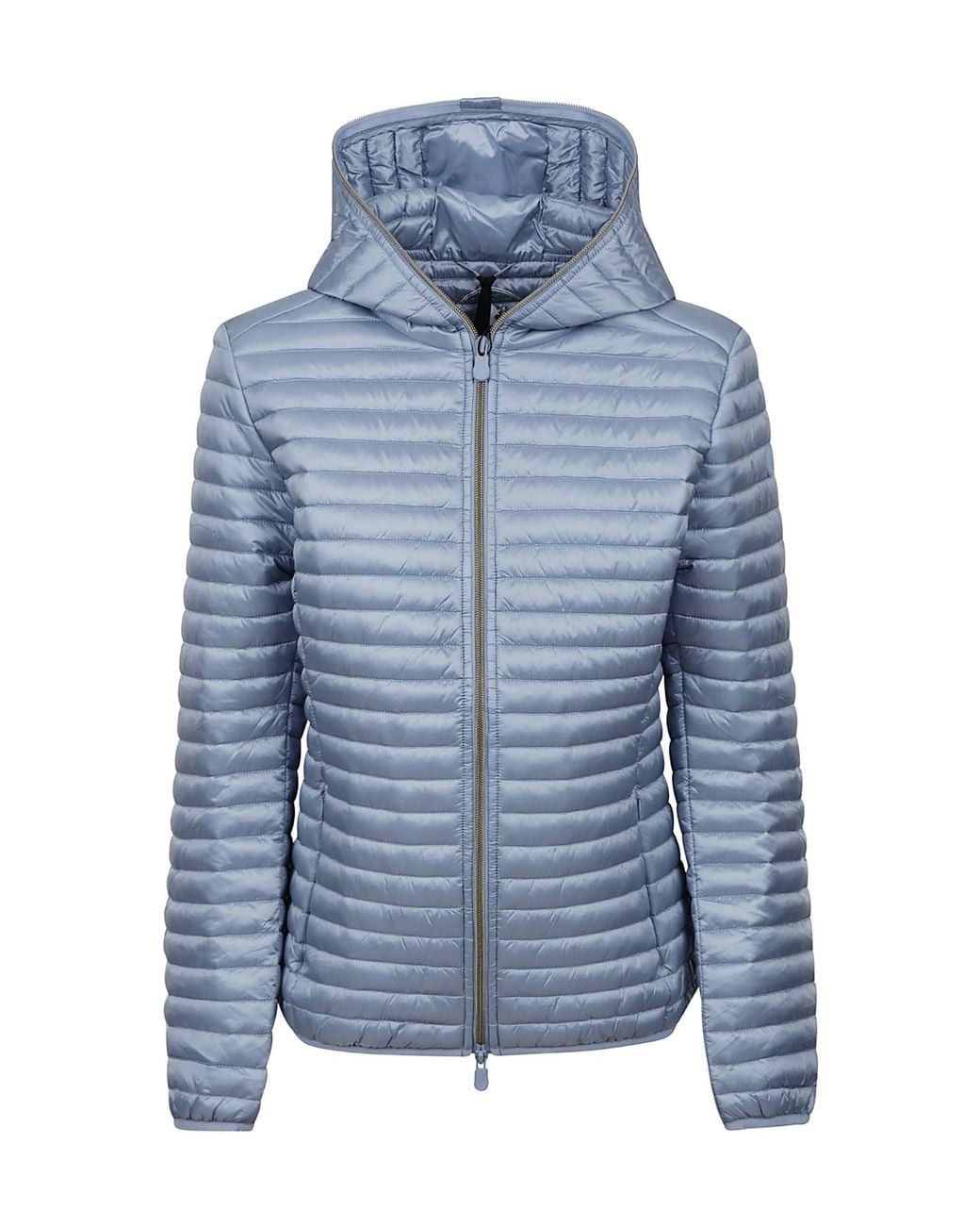 Save The Duck Blue Quilted Hooded Down Jacket