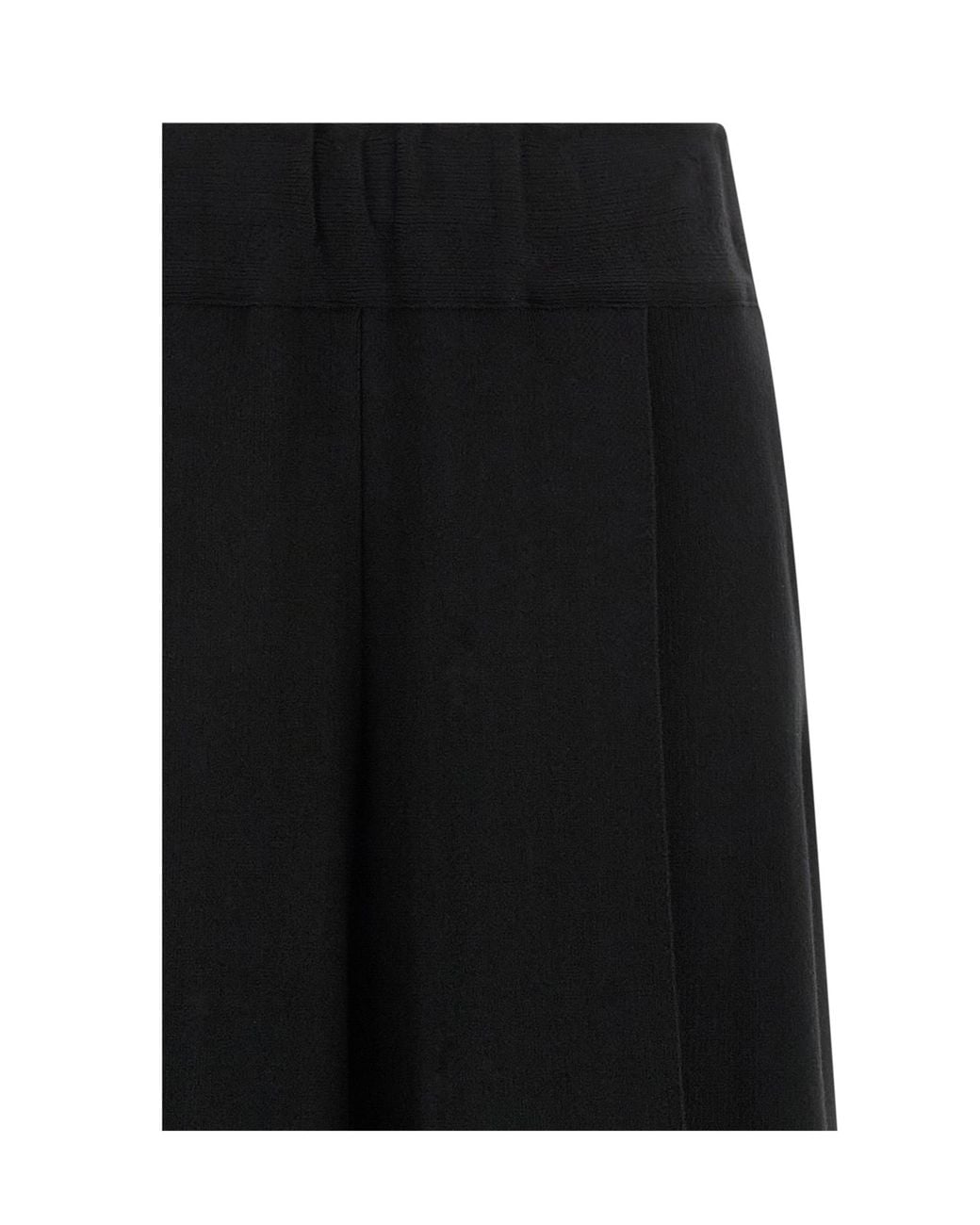 Issey Miyake Black Wide-Leg Cropped Trousers
