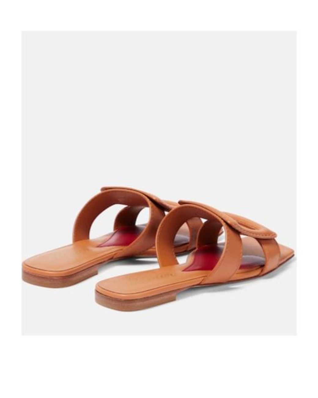 Roger Vivier Brown Buckle Leather Sandals