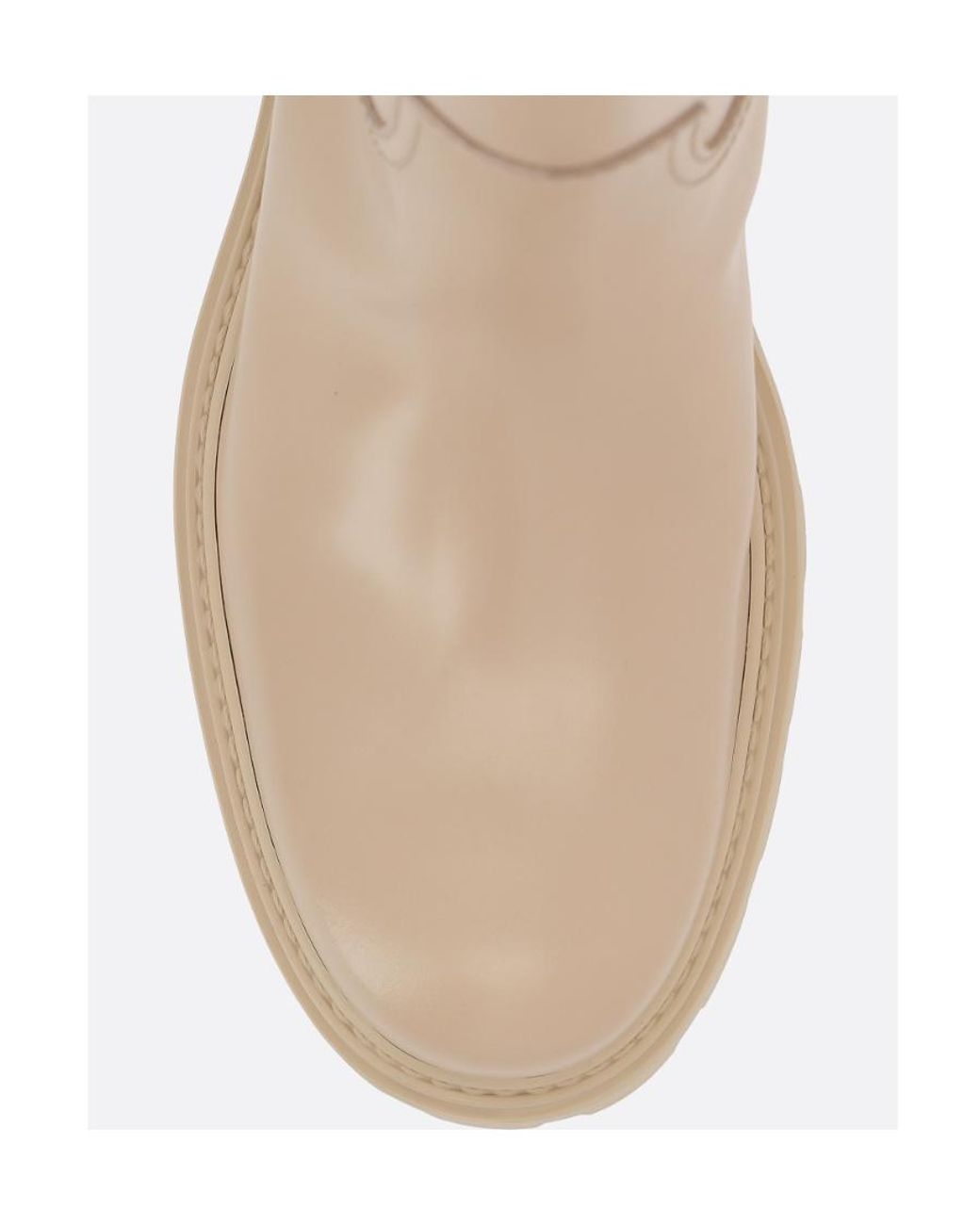 Tod's Natural Buckle-Detailed Round-Toe Boots