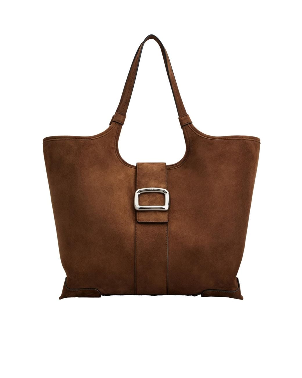 Roger Vivier Brown Logo-Engraved Tote Bag