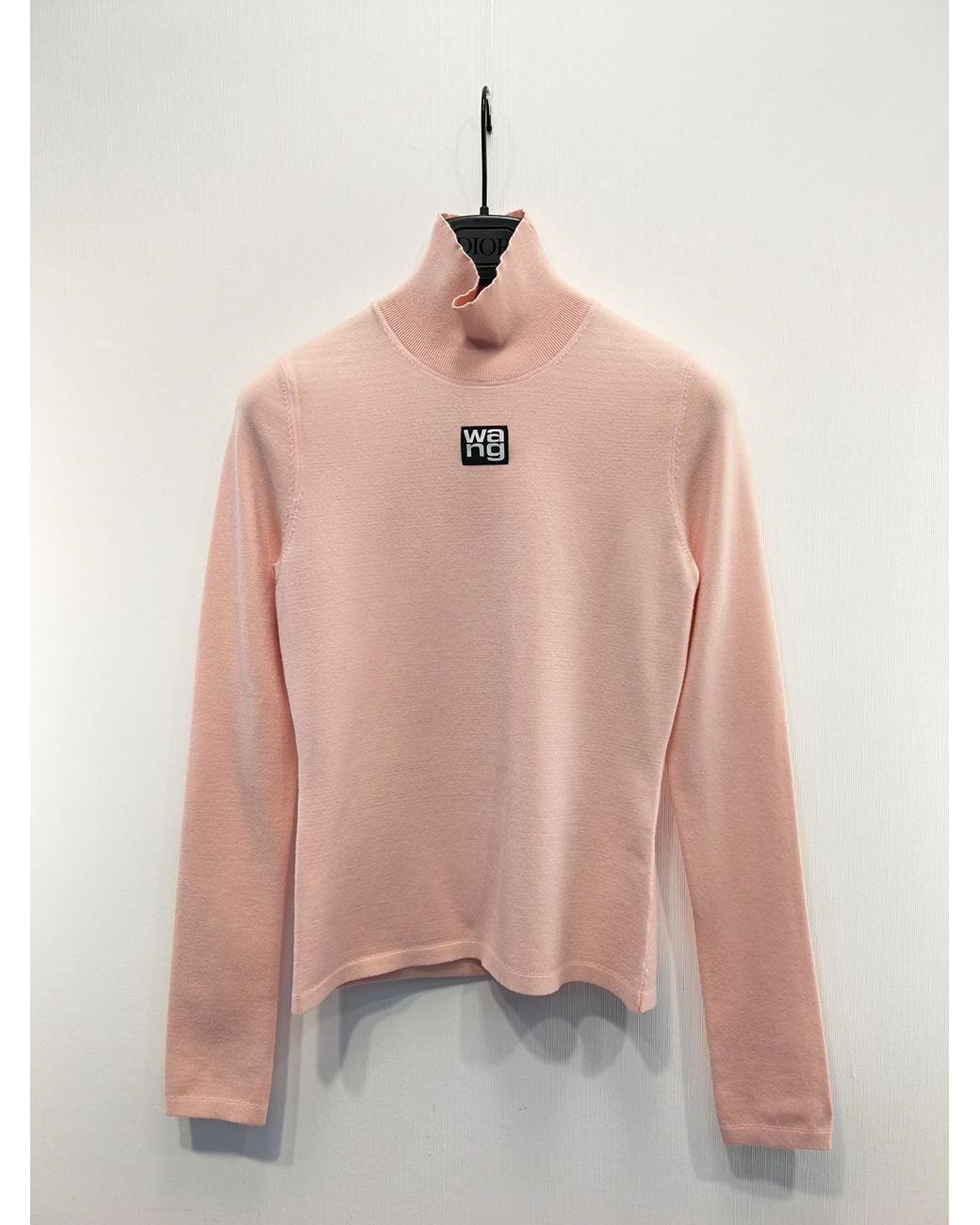 Alexander Wang Pink Turtleneck Fitted Jumper
