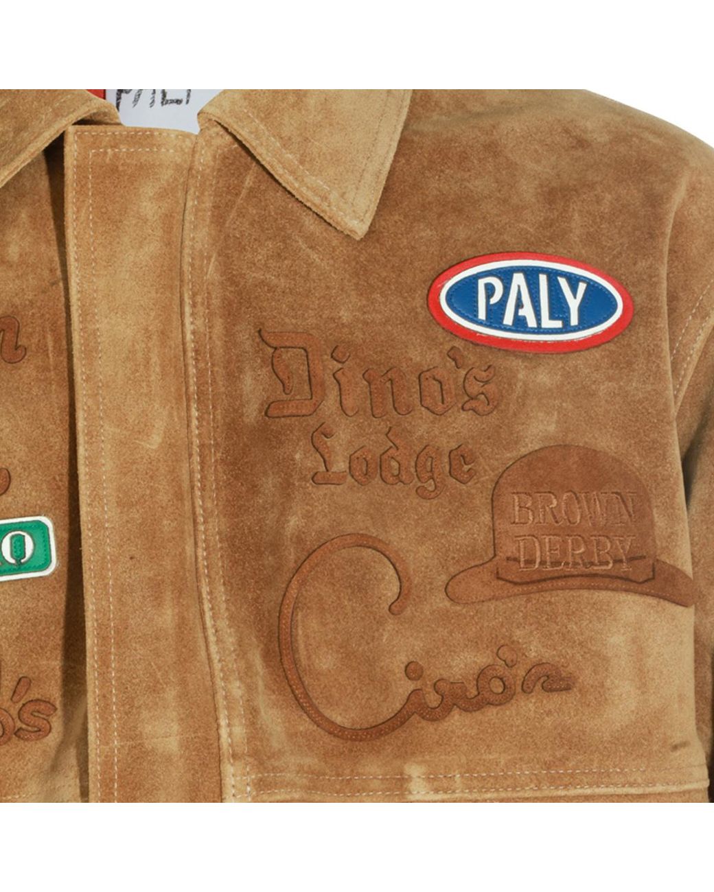 Paly Hollywood Brown Lapel Suede Jacket for men