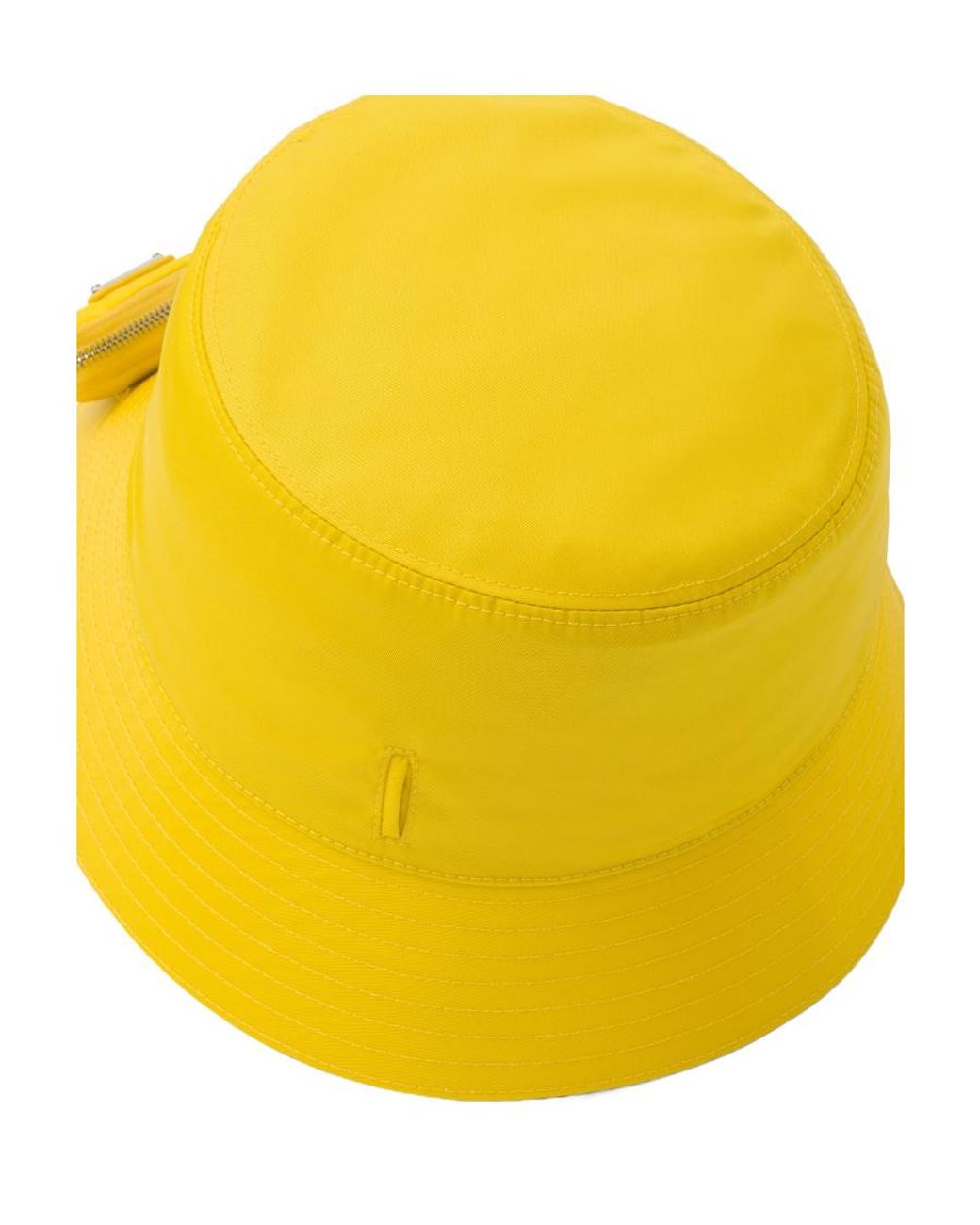 Prada Yellow Pouch Detailed Bucket Hat for men