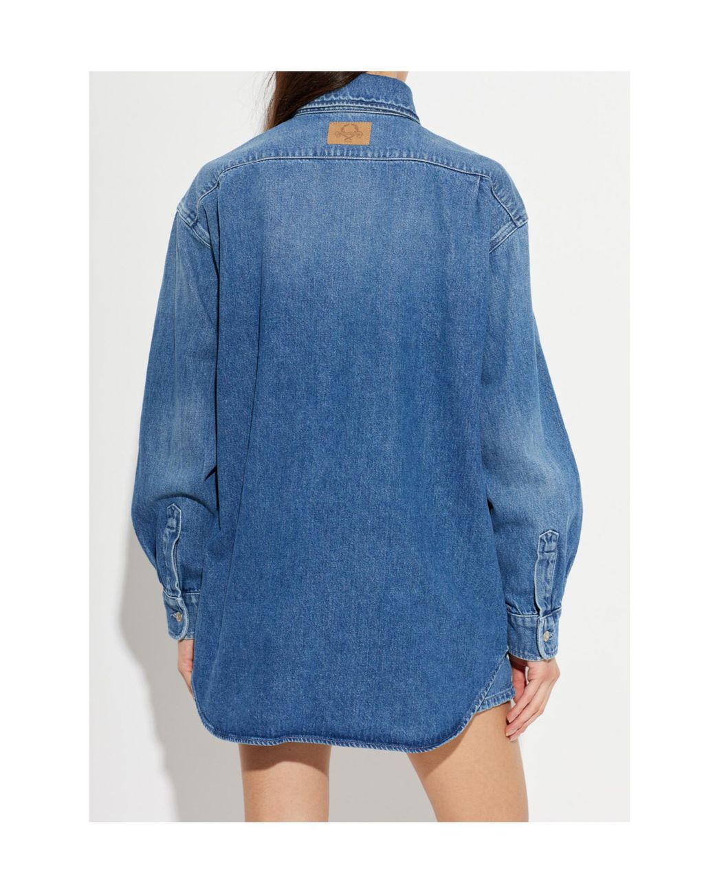 Moschino Blue Long Sleeve Shirt