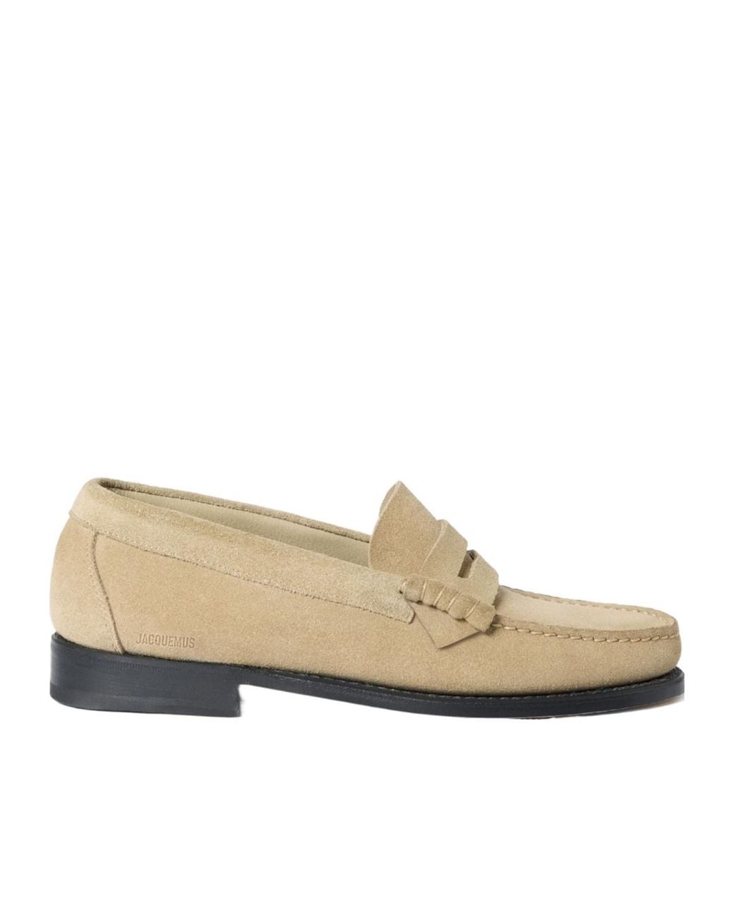 Jacquemus Natural Round-Toe Loafers for men