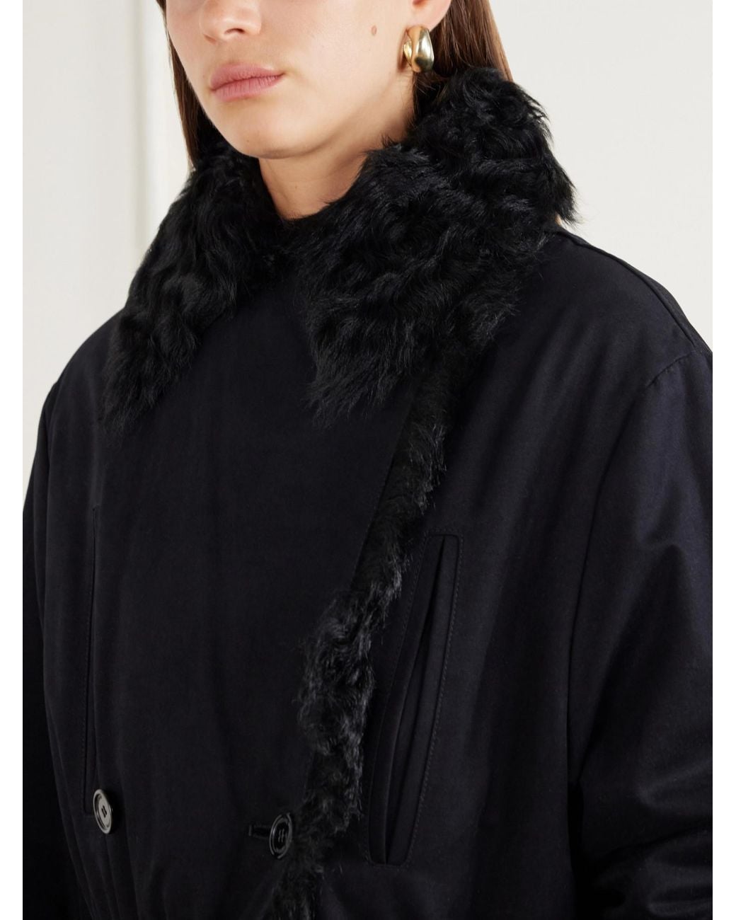 Totême Black Long-Sleeved Coat