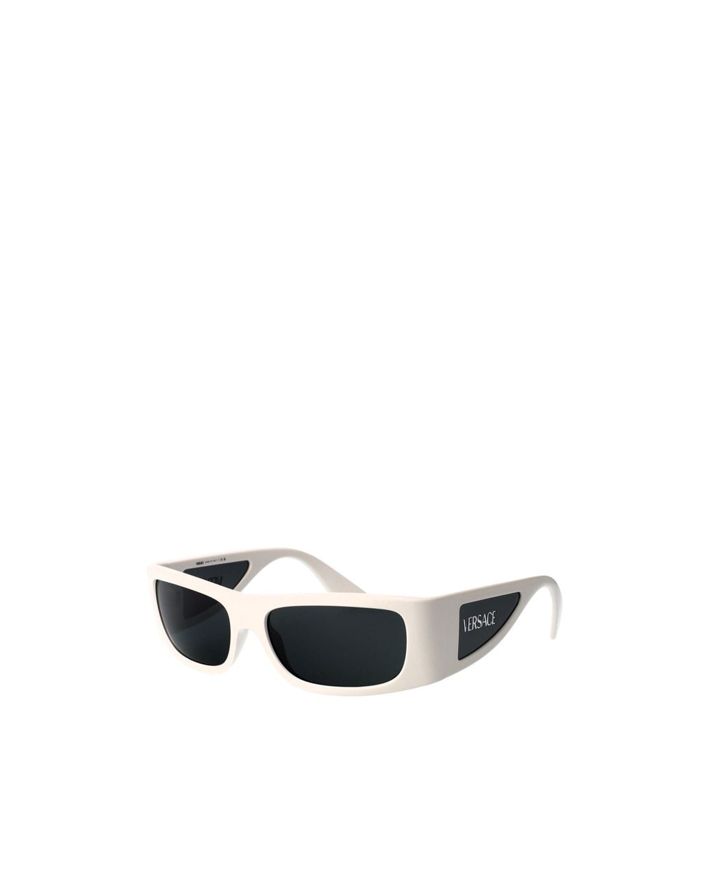 Versace White Logo Sunglasses for men