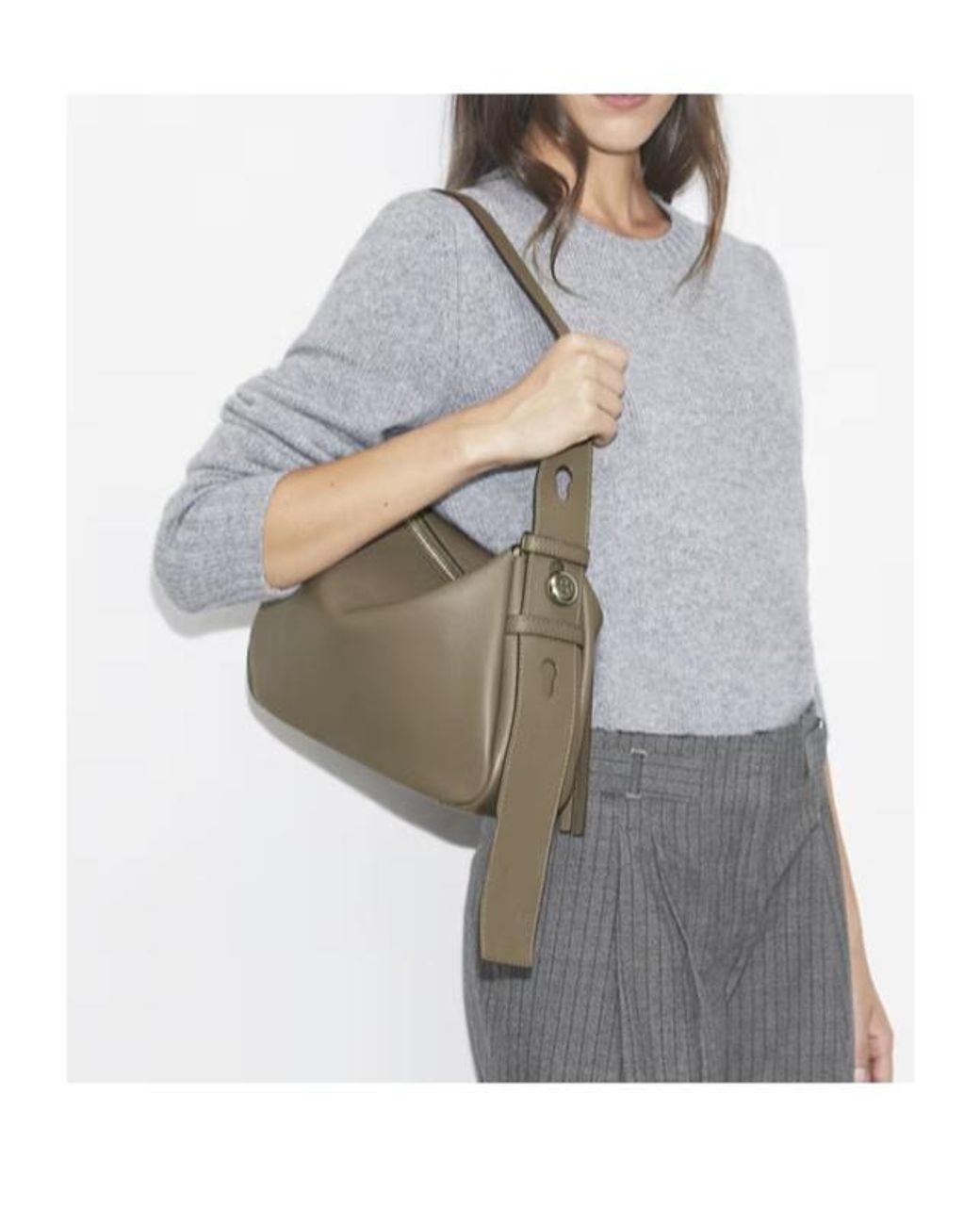 Tory Burch Gray Romy Shoulder Bag