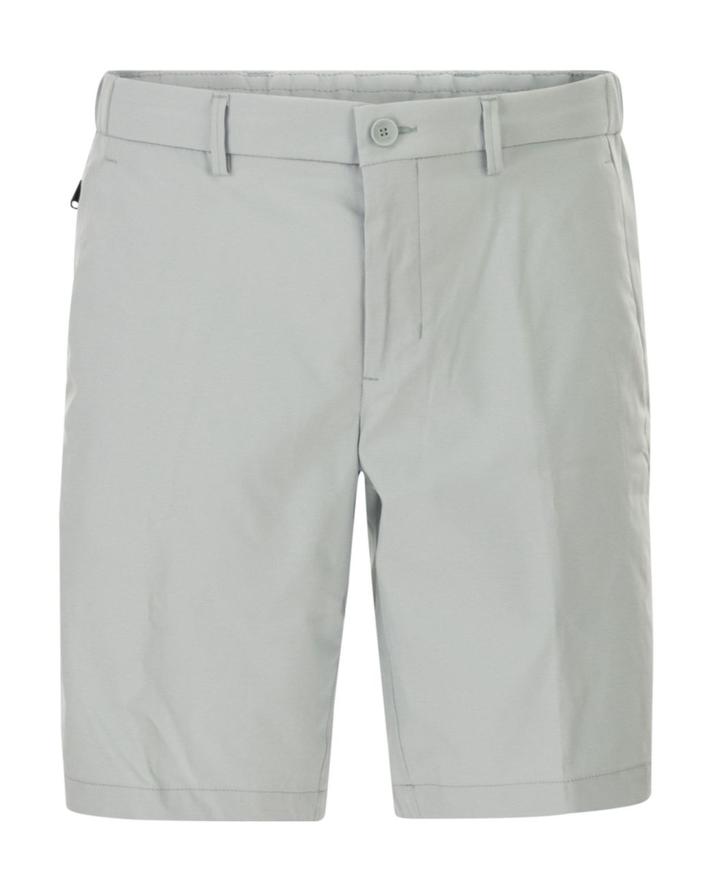 Boss Gray Boss Water-Repellent Finish Easy-Iron Shorts for men