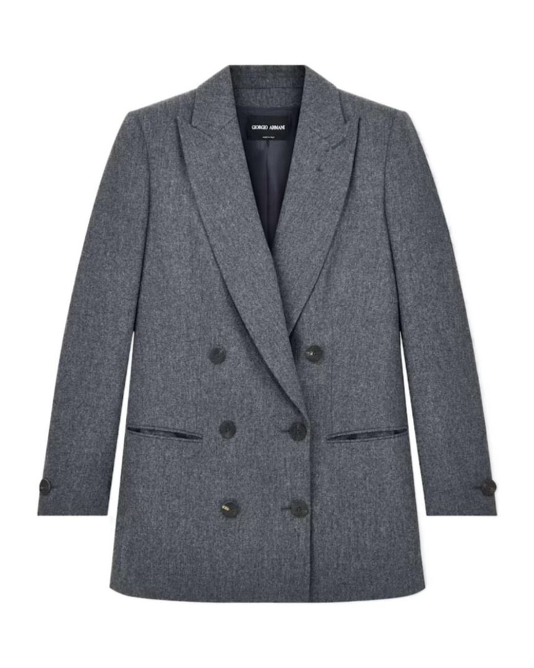 Giorgio Armani Blue Double-Breasted Jacket
