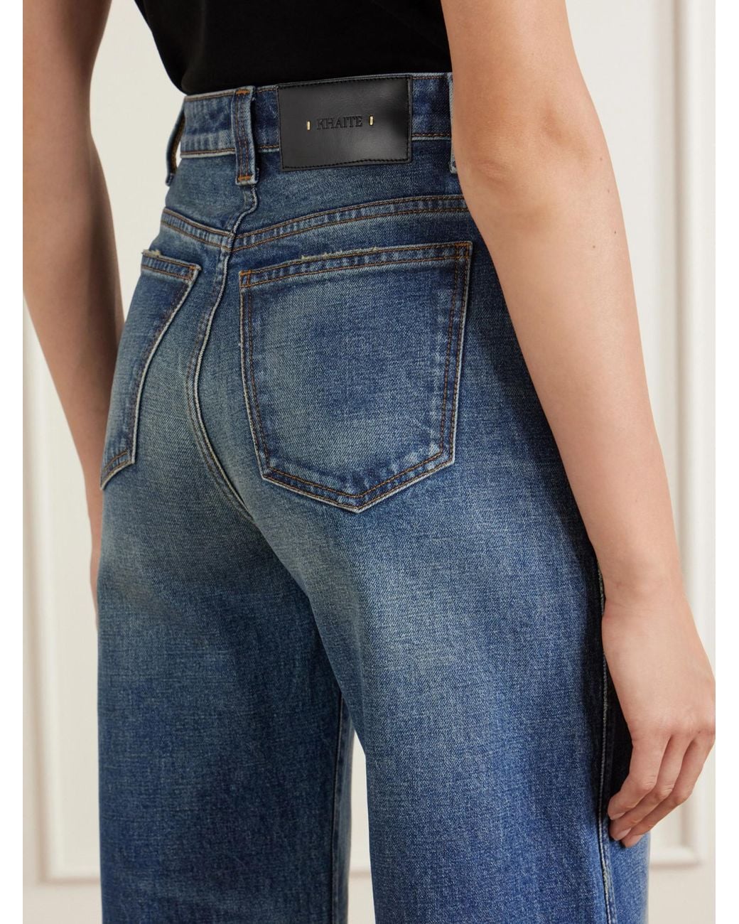 Khaite Blue Loose-Fitting Denim Trousers