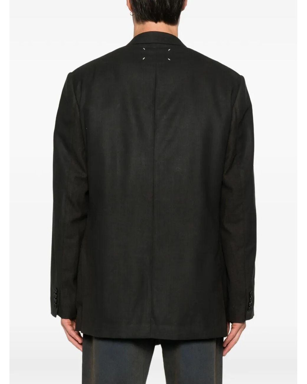 Maison Margiela Blue Single Breasted Jacket for men