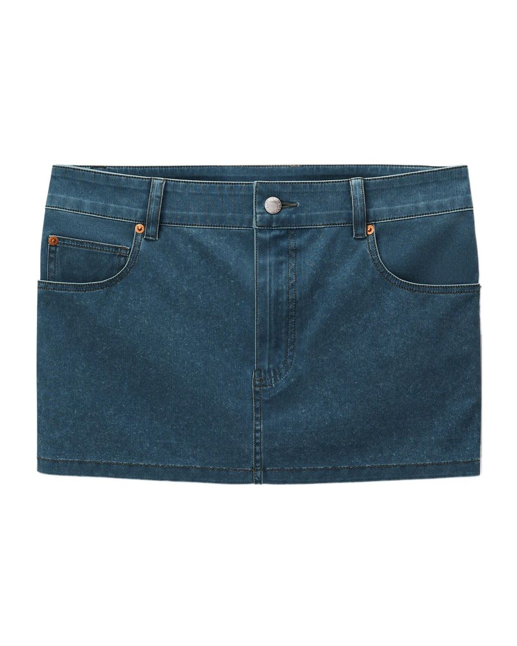 Alexander Wang Blue Denim Mini Skirt