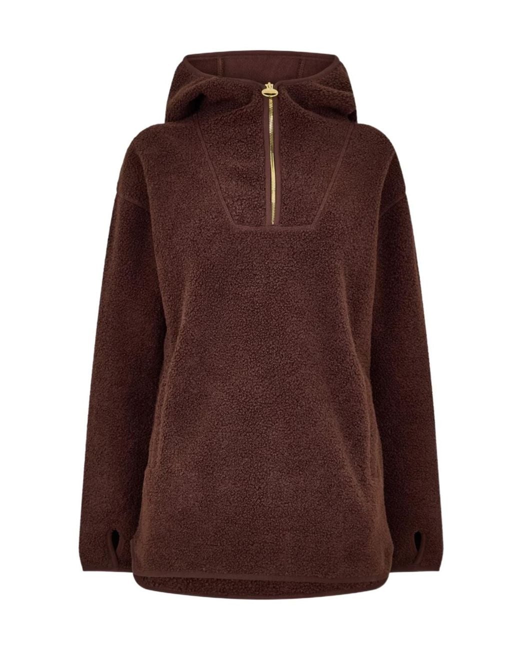 Barbour Brown Hooded Fleece Sweatshirt