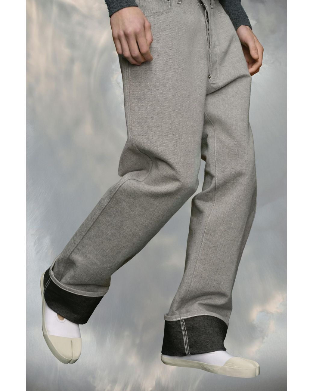 Maison Margiela White On The Deck Tabi Slip-On Sneakers for men