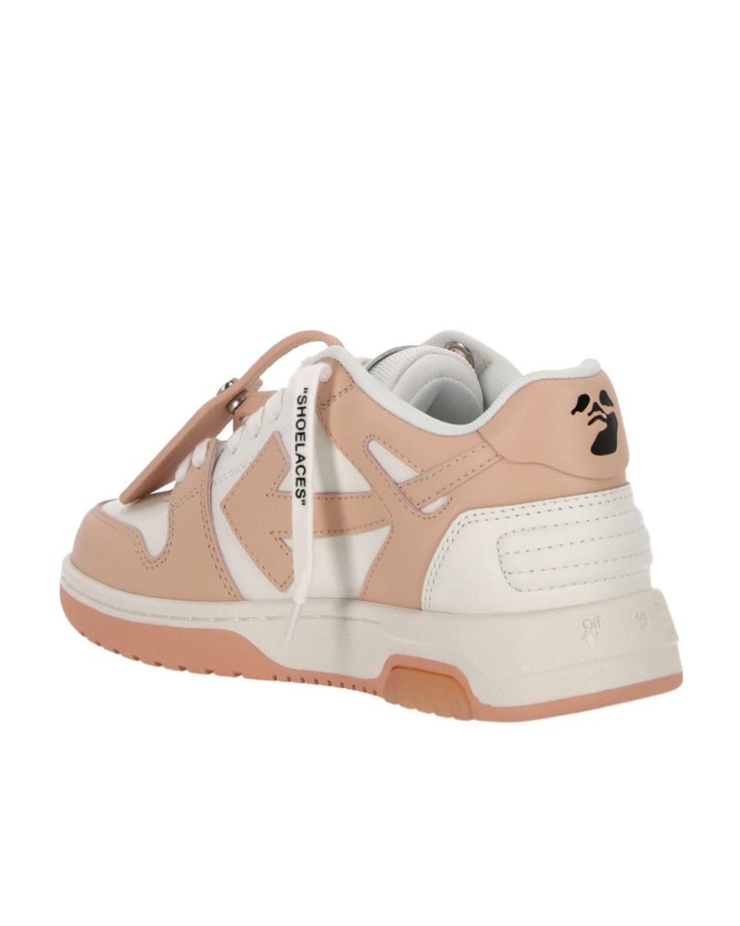 Off-White c/o Virgil Abloh White Round Toe Low-Top Sneakers