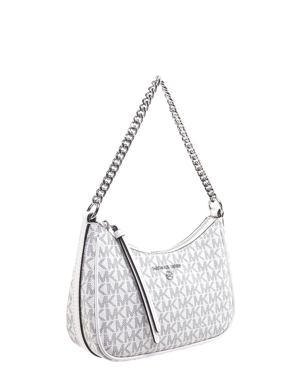 Michael Kors White Monogram-Pattern Tote Bag