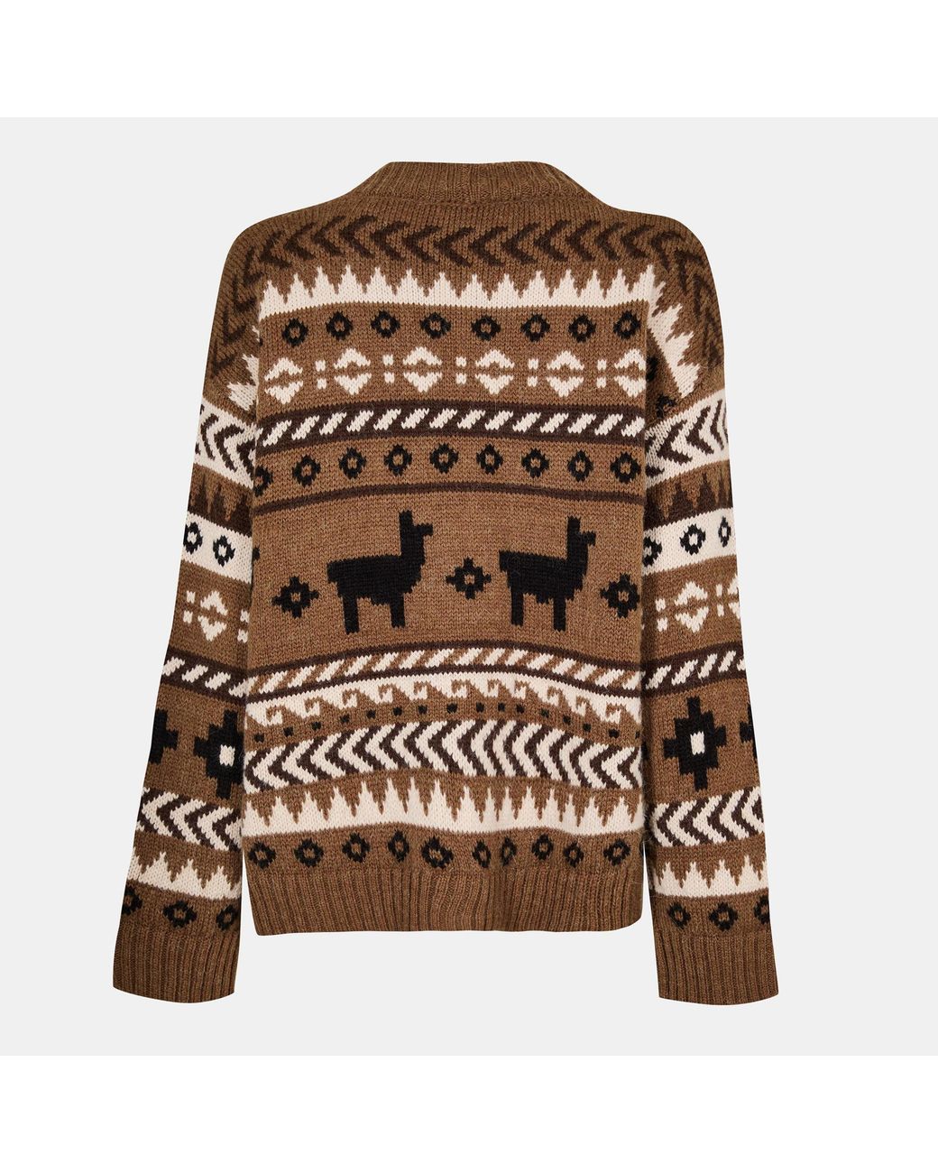 Weekend by Maxmara Brown V-Neck Knit Cardigan