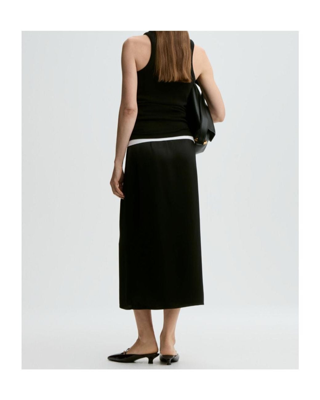 By Malene Birger Black Pacia Midi Skirt