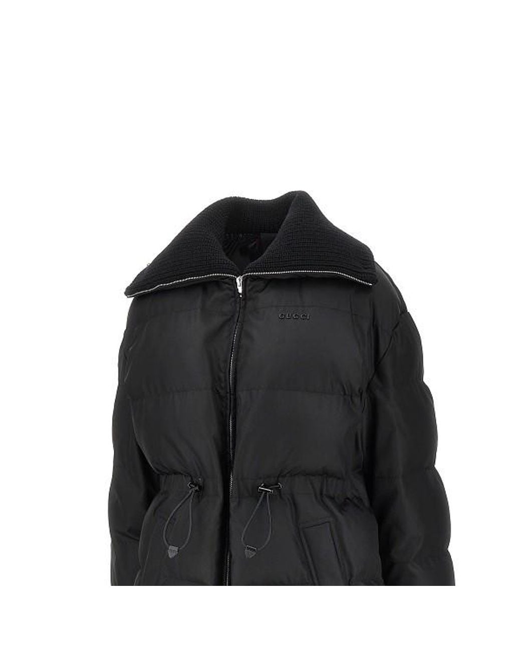 Gucci Blue Zip-Up Hooded Puffer Jacket