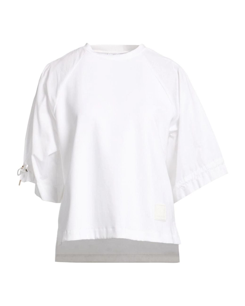 Max Mara White Minimalist Crew Neck Short-Sleeve Tee