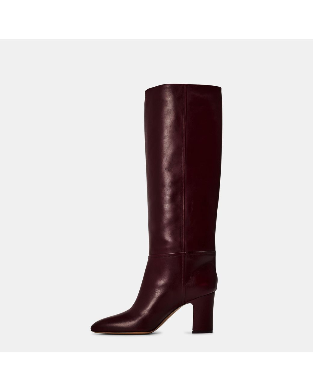 Paris Texas Red Solid Color Knee High Boots