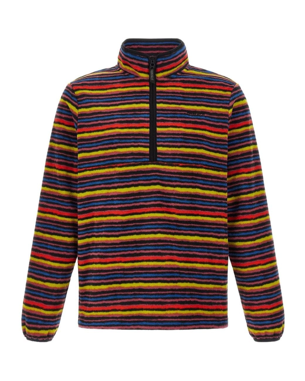 Gramicci Red Striped Half-Zip Fleece Sweater for men