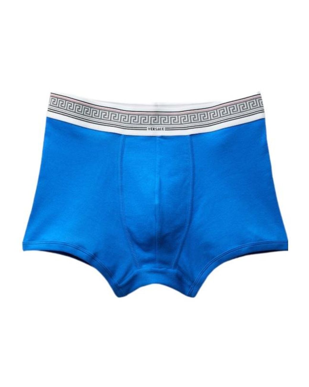 Versace Blue Logo Waistband Boxer Briefs for men
