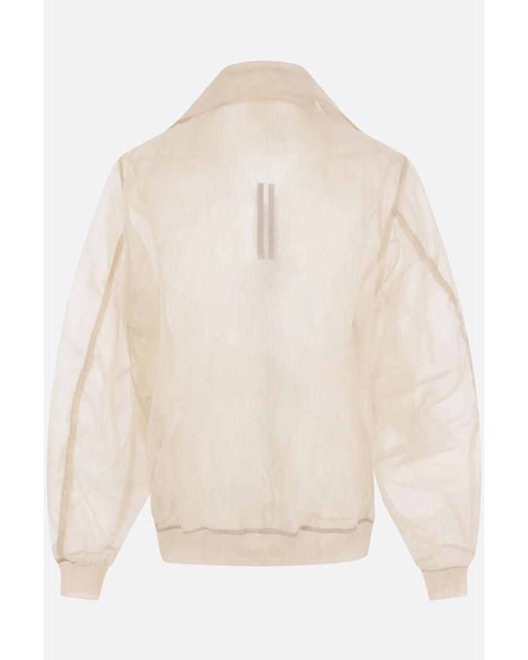 Rick Owens Natural Long-Sleeved Casual Jacket