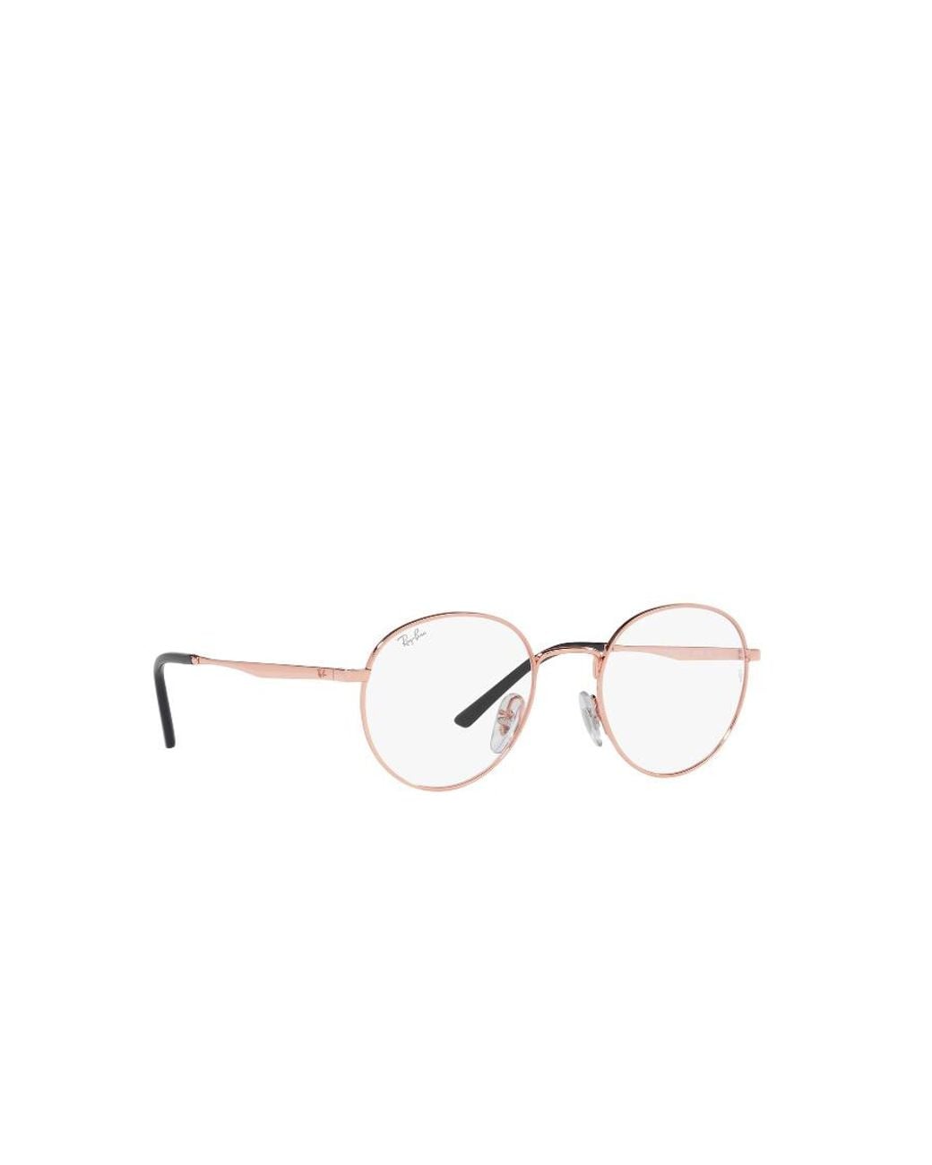 Ray-Ban White Round Frame Glasses for men