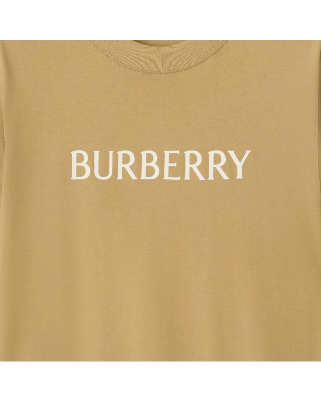 Burberry Natural Logo Printed Crewneck T-Shirt