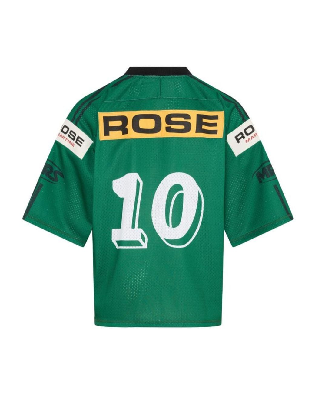 Martine Rose Green Hockey Mesh T-Shirt for men