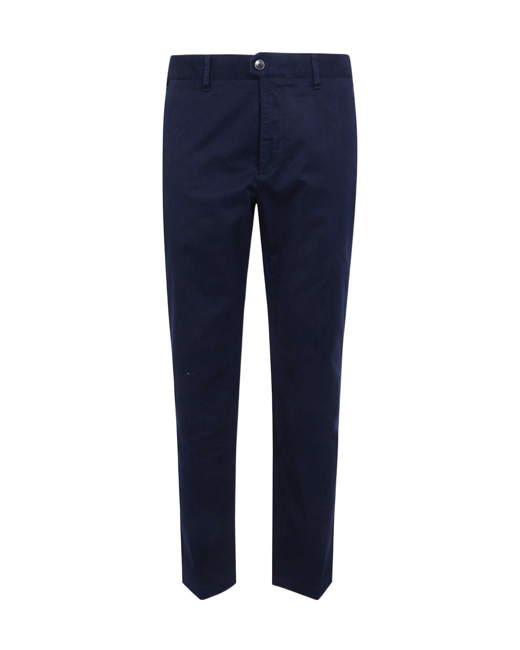 Incotex Blue Cotton Chino Trousers for men