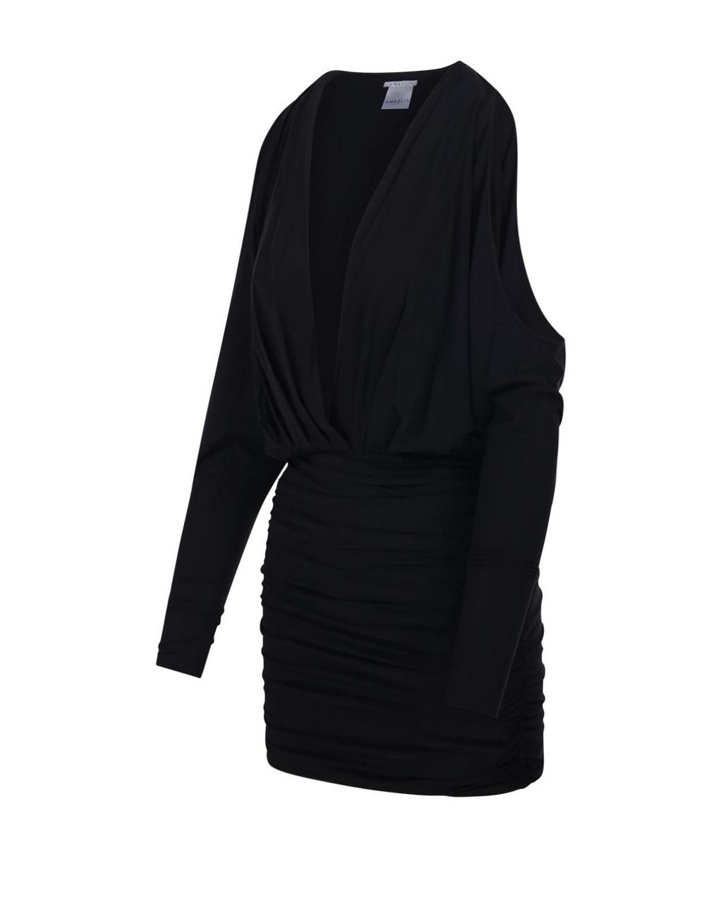 Amazuìn Blue Olivia Draped Mini Dress