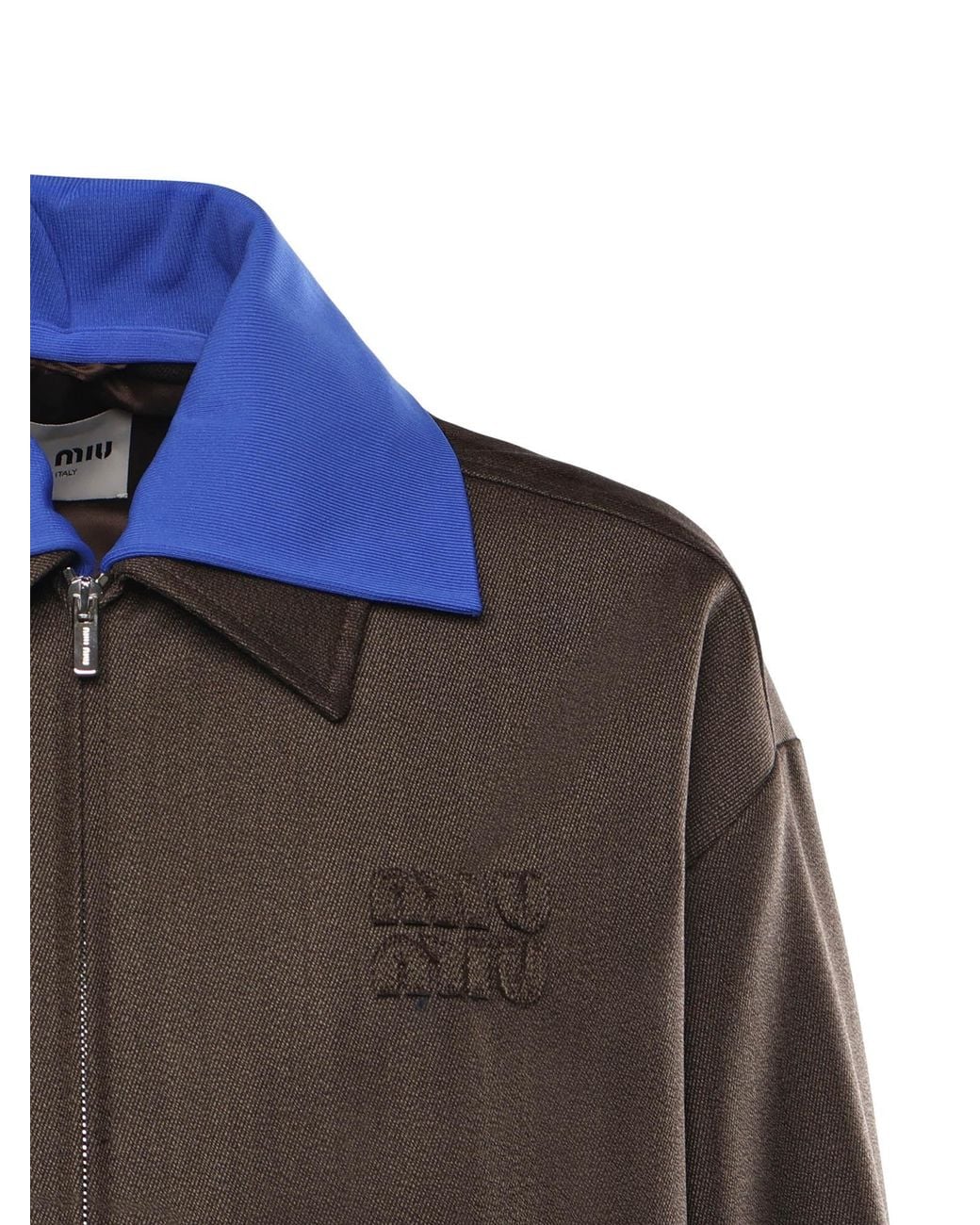 Miu Miu Brown Layered Zipped Jacket