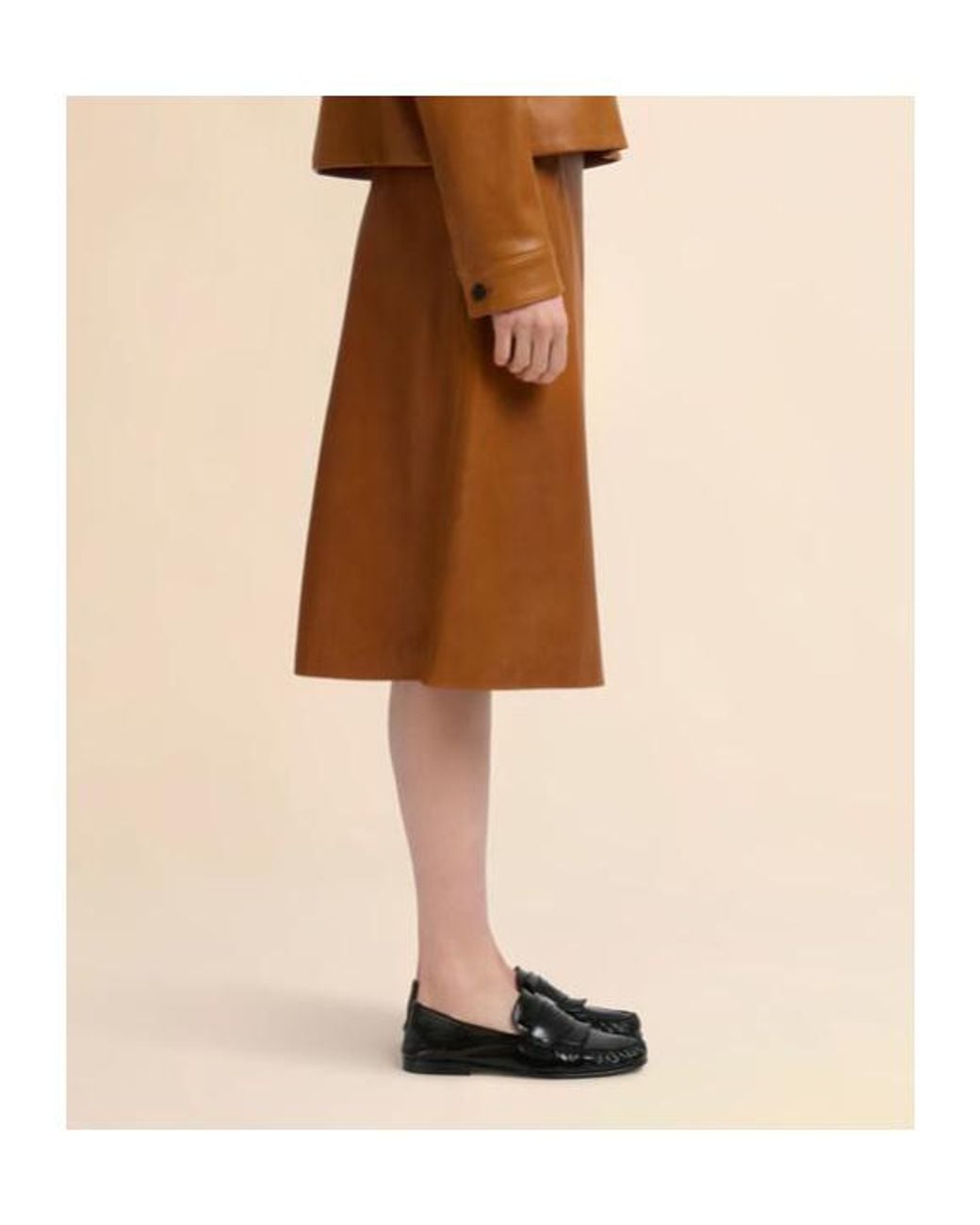 Marni Brown Floral Patterned Flared Midi Skirt