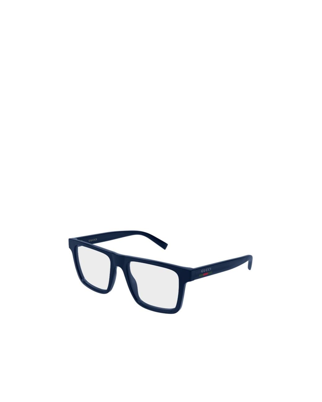 Gucci Blue Rectangle Eyeglasses for men