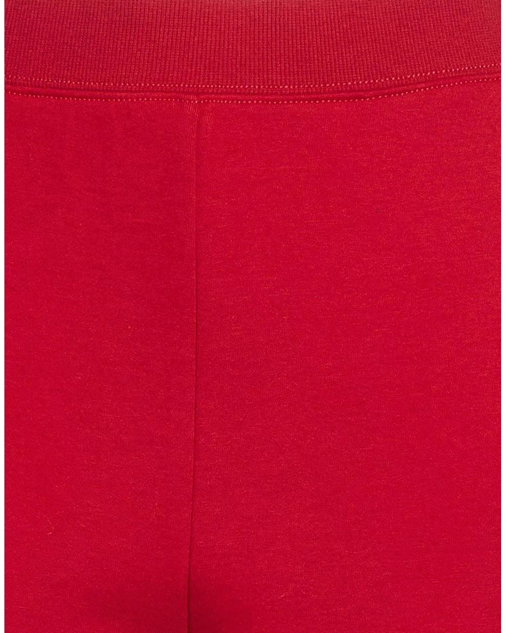 Max Mara Red Simple Solid-Color Sweatpants