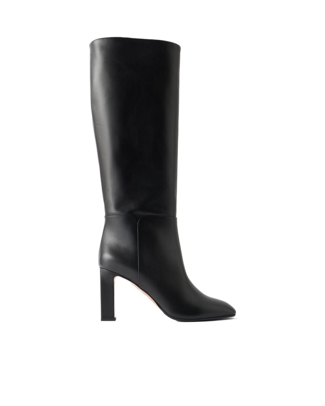 Aquazzura Black Leather Knee-High Boots
