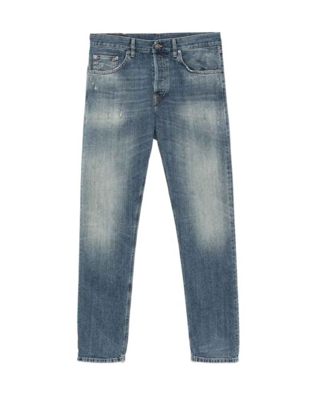 Dondup Blue Belt Loop Jeans for men