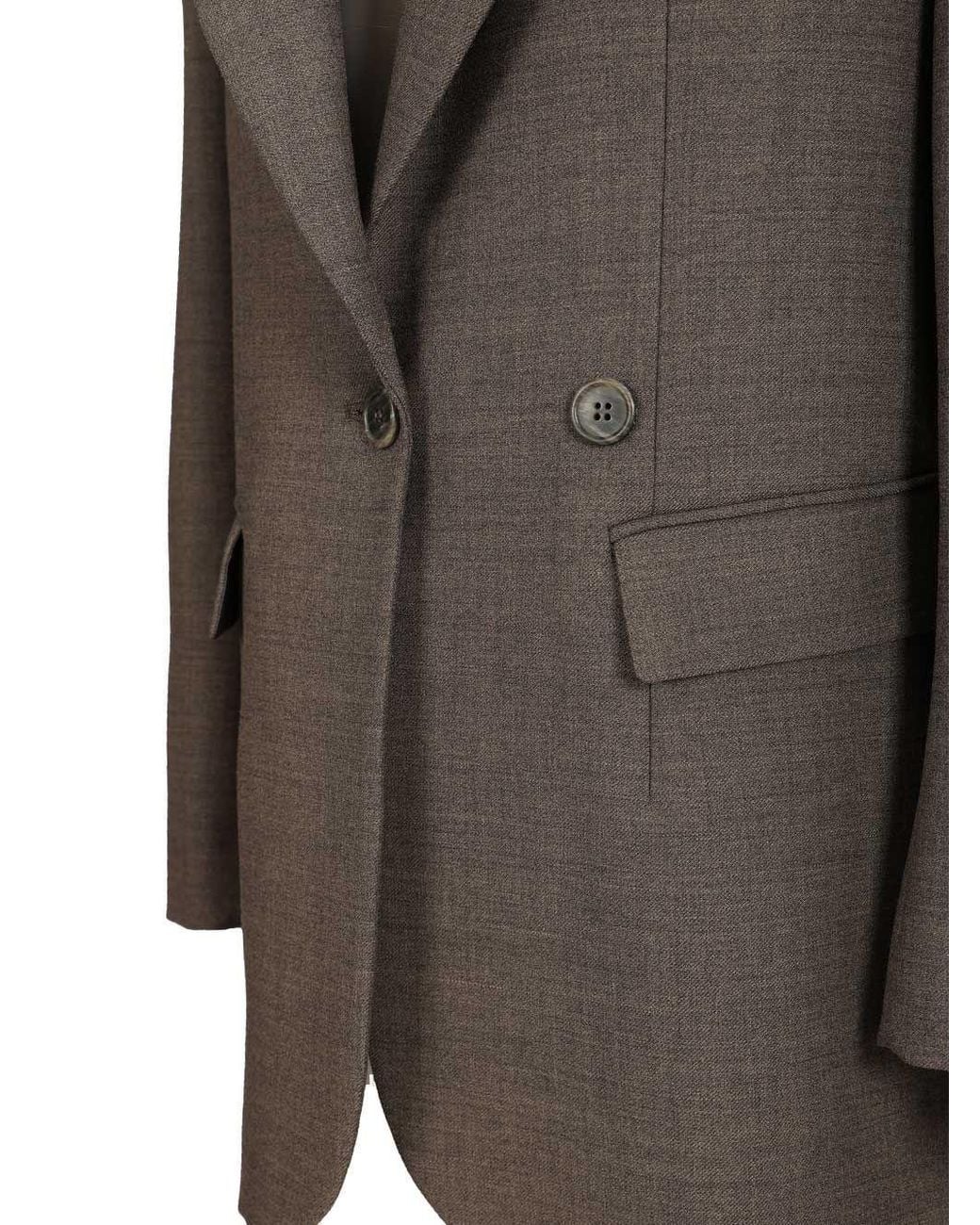 P.A.R.O.S.H. Brown Button-Down Blazer